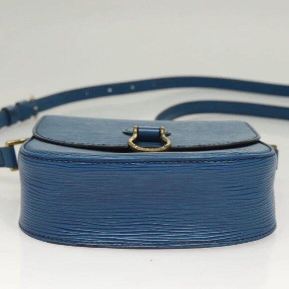 LOUIS VUITTON Epi Saint Cloud PM Shoulder Bag Blue - Picture 5 of 16